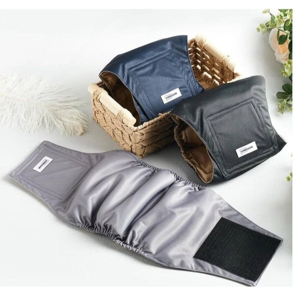 Washable Dog Diapers Male Reusable Pack of 3 High Absorbing Premium Belly BandXL
